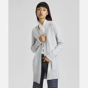 NWT Theory Cashmere Relaxed Open Front Cardigan in Whale Grey Size P(XS), S $355